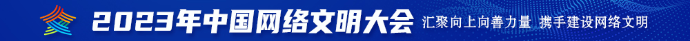 骚逼网站免费进入2023年中国网络文明大会